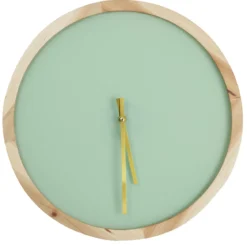 HORLOGE VERNIE VERTE CONTOUR BOIS D.40CM