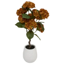 HORTENSIA POT CERAMIQUE MIKA AMBRE H.100CM