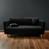 HOUSSE CANAPE 225X245X60CM POLYESTER EXTENSIBLE MILA NOIR