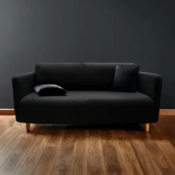 HOUSSE CANAPE 225X245X60CM POLYESTER EXTENSIBLE MILA NOIR