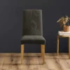 HOUSSE CHAISE 40X40X65CM GAUFRE UNI EXTENS. SACHA ANTHRACITE