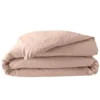 HOUSSE COUETTE 260X240CM PERCALE UNI 78 FILS NUDE