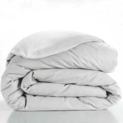 HOUSSE COUETTE 260X240CM UNI 57 FILS LINA BLANC