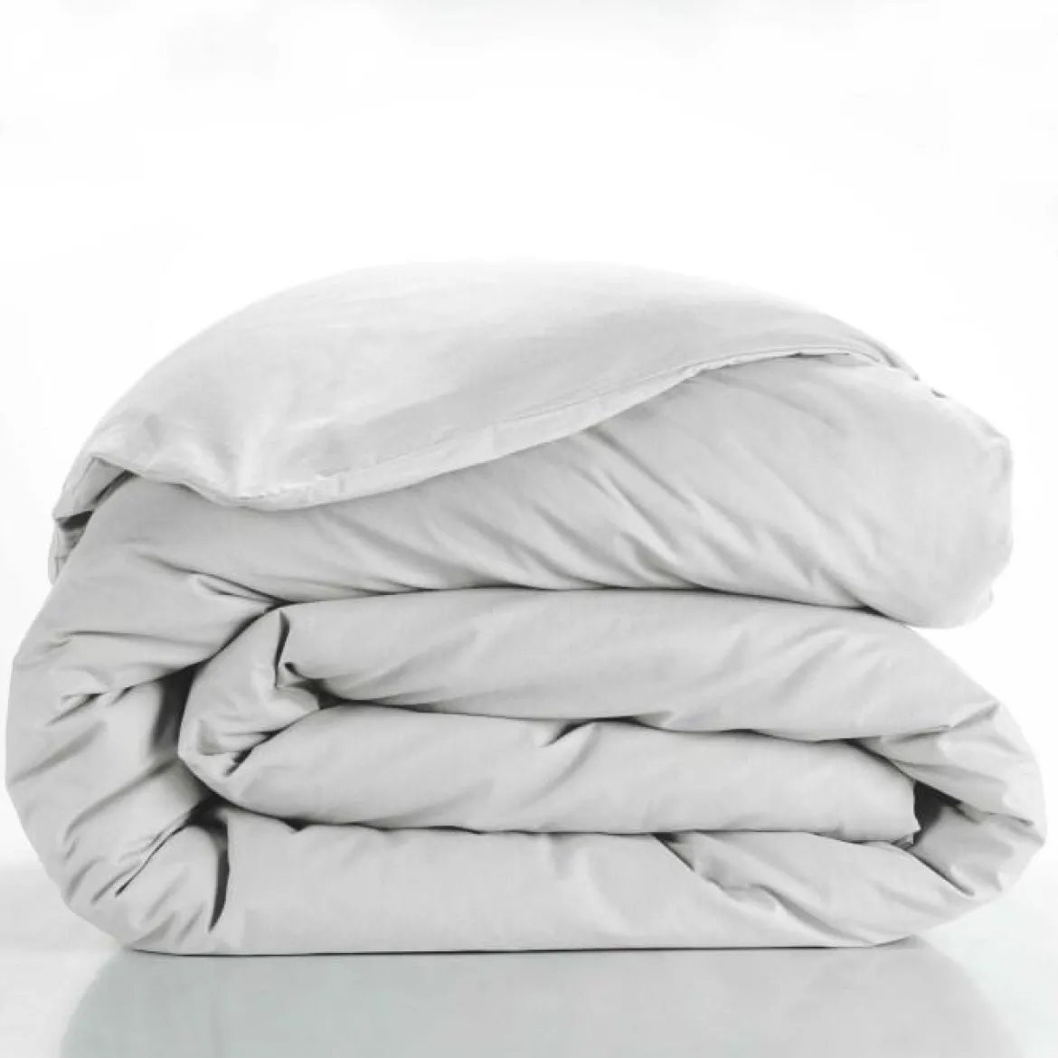 HOUSSE COUETTE 240X220CM UNI 57 FILS LINA BLANC