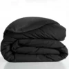 HOUSSE COUETTE 240X220CM UNI 57 FILS LINA NOIR