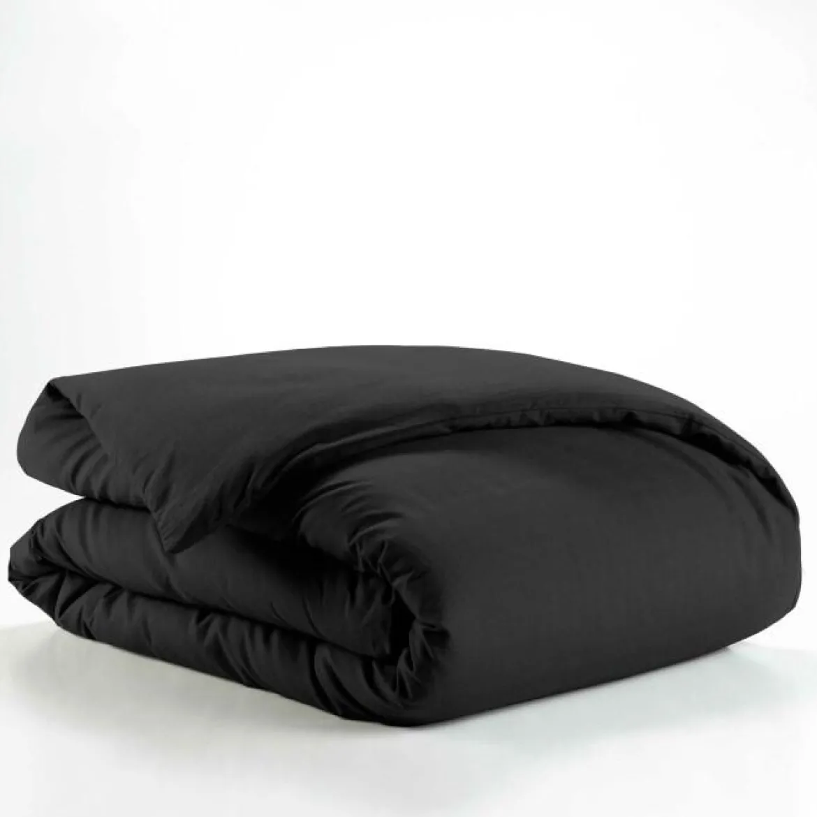 HOUSSE COUETTE 140X200CM UNI 57 FILS LINA NOIR