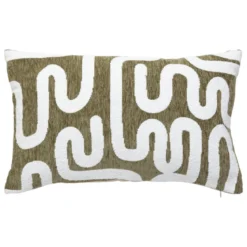 HOUSSE COUSSIN CHENILLE JENI KAKI 30X50CM