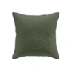 HOUSSE COUSSIN ET ENCART 40X40CM MICROFIBRE PALOMBINE KAKI