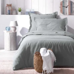 HOUSSE DE COUETTE 1 PERSONNE 140X200CM ACTUALLY GRIS