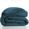 HOUSSE DE COUETTE 240X220CM UNI 57 FILS LINA BLEU