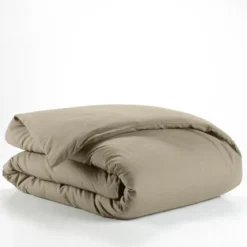 HOUSSE DE COUETTE 140X200CM UNI 57 FILS LINA SABLE