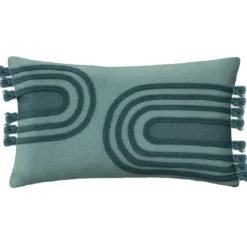 HOUSSE DE COUSSIN ARC CORDE CANARD 30X50CM