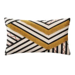 HOUSSE DE COUSSIN ETHNIQUE BRODEE 30X50CM