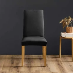 HOUSSE CHAISE 40X40X65CM POLYESTER UNI EXTENSIBLE MILA NOIR