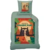 HOUSSE COUETTE ET TAIE JURASSIC WORLD 140X200CM ET 63X63CM
