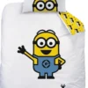 HOUSSE COUETTE ET TAIE LES MINIONS 140X200CM ET 63X63CM