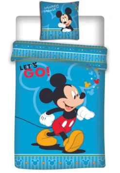 HOUSSE COUETTE 140X200CM ET 63X63CM MICKEY