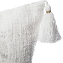 HOUSSE COUSSIN SLUB BLANC 40X40