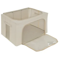 HOUSSE RANGEMENT DOUBLE OUVERTURE DRESSY PLUS BEIGE TAILLE L