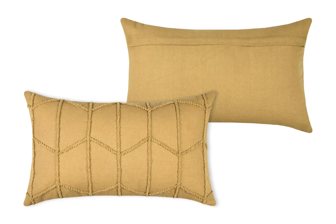 HOUSTON COUSSIN 30X50CM MOUTARDE
