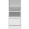 IMAGE BIBLIOTHEQUE 2 TIROIRS BLANC 45X131X37CM