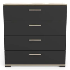 IZZY COMMODE 4 TIROIRS CHENE NOIR