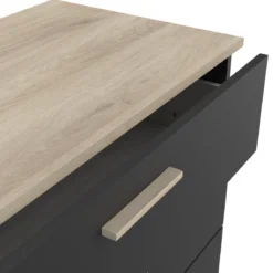 IZZY COMMODE 4 TIROIRS CHENE NOIR