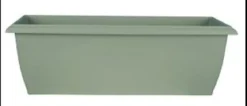 JARDINIERE EVOLUTION GRANDE L.84CM VERT ARGILE 22L