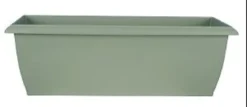 JARDINIERE EVOLUTION GRANDE L.69CM VERT ARGILE 18L