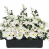 JARDINIERE GERBERAS BOUTONS ROSES ET GLAIEULS H.62CM