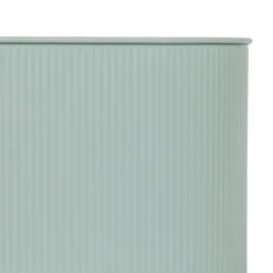 JARDINIERE METAL CELADON AZE L.47CM