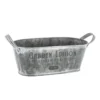 JARDINIERE METAL ZINC D.30X14X12CM