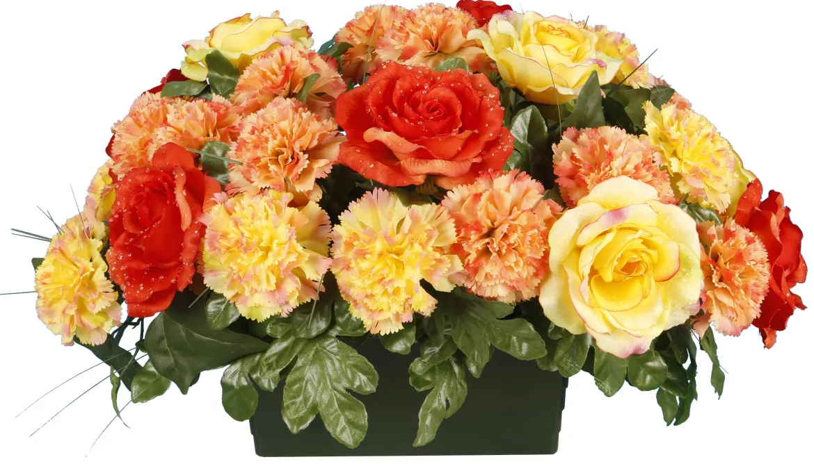 JARDINIERE OEILLET ROSE