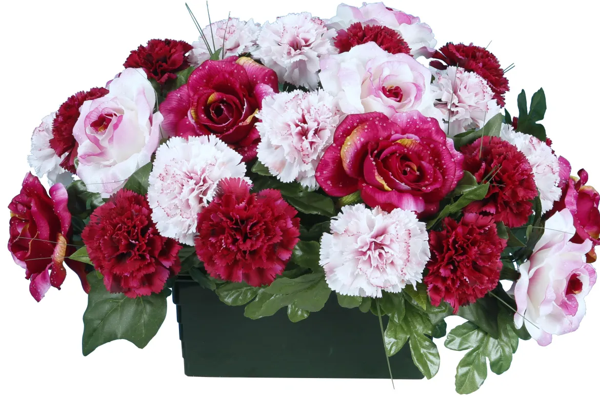 JARDINIERE OEILLET ROSE