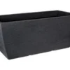 JARDINIERE RECTANGLE EFFET LIGNES 80X40X34CM ANTHRACITE