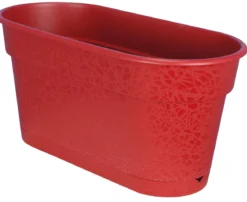 JARDINIERE TEREA 50 ET PLATEAU CLIPS ROUGE 10 L