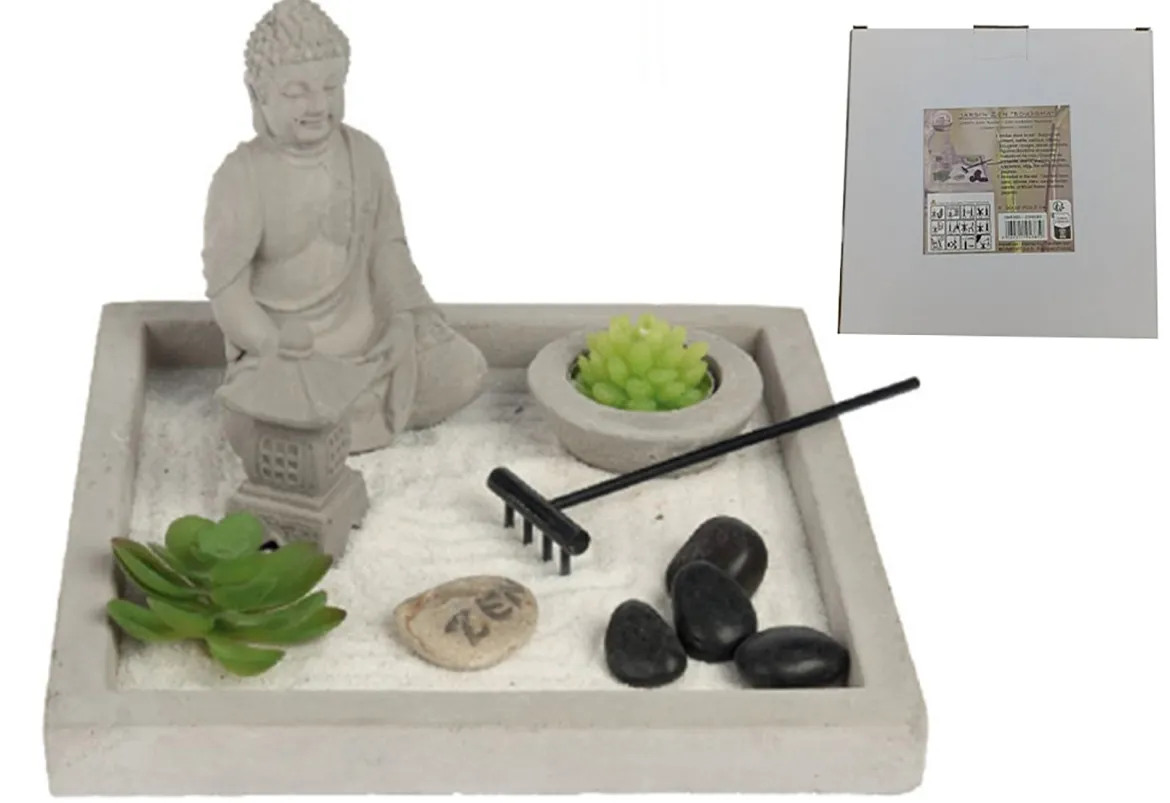 JARDIN ZEN CIMENT 20X20CM