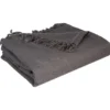 JETE DE LIT EN COTON GRIS 230X250CM