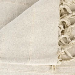 JETE DE LIT EN COTON LIN 160X220CM