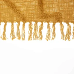 JETE DE LIT TUFTE INCA OCRE 130X180CM