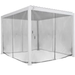 JEU RIDEAU ET RAIL EVORA 3.6X3.6M GRIS CLAIR