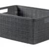 JUTE PANIER RECTANGULAIRE TAILLE M 12L ANTHRACITE