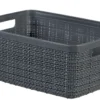 JUTE PANIER RECTANGULAIRE TAILLE S 5L ANTHRACITE