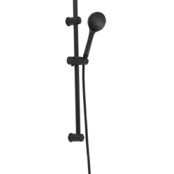 KIT COLONNE 70CM ACIER INOX 150CM NOIR MAT