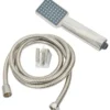 KIT DOUCHETTE 1 FONCTION FORME CARREE FLEXIBLE EXTENSIBLE AC