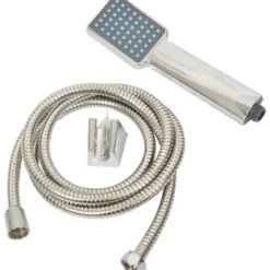 KIT DOUCHETTE 1 FONCTION FORME CARREE FLEXIBLE EXTENSIBLE AC
