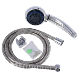 KIT DOUCHETTE 8 FONCTIONS 150CM SUPPORT CHROME