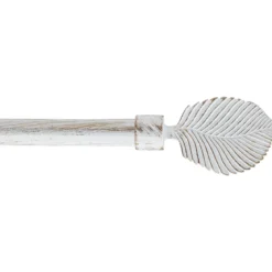 KIT EXT 120 A 210CM D.19 EMBOUT EXOTICA BLANC OR