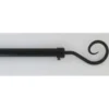 KIT EXT 100 190CM D.19CM EMBOUT CROSSE NOIR LAQUE