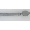 KIT EXT 100 190CM D.19CM EMBOUT FEUILLE ARGENT NOIR